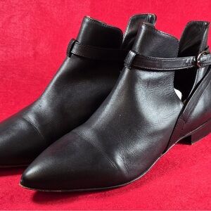 RED Valentino Sleek Black Ankle Booties